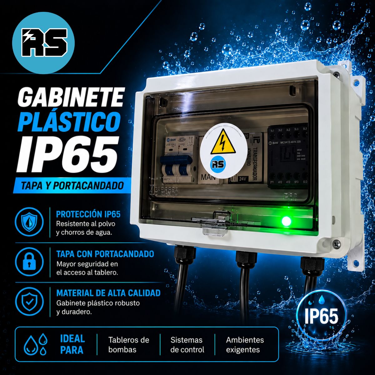 Tablero Bomba Agua Monofásica Plug & Play hasta 1.5HP - Imagen 4