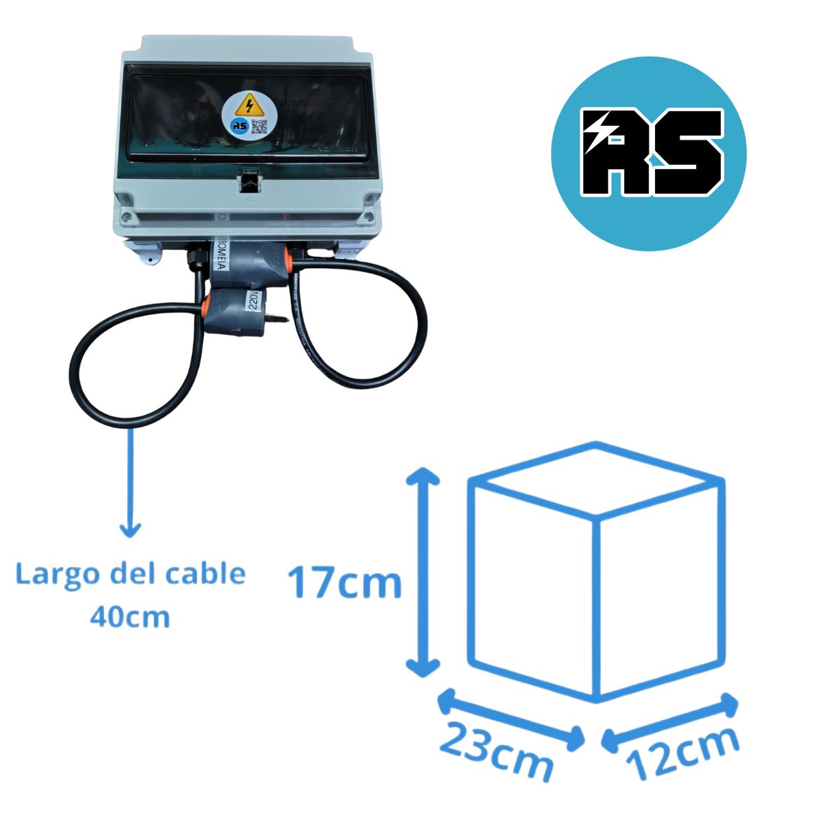 Tablero Automático Manual Bomba Pileta Disyuntor Timer - Imagen 4