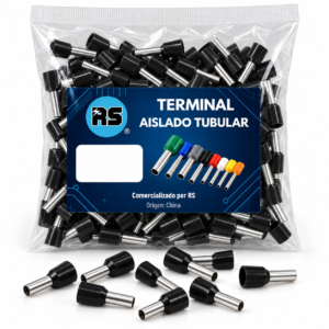 Terminal Tif Tubular 1,5mm2 x 8mm Aislado x100