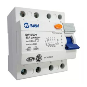 Interruptor Disyuntor Diferencial 4P 25A 30mA "AC" Inc=6000A