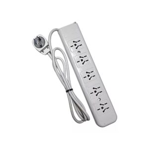 Prolongador Zapatilla 5 Tomas Multinorma c/Tecla Blanco Cable 1.5m