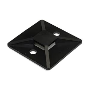 Base Autoadhesiva p/Precintos NEGRA 30x30mm x UNIDAD