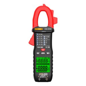 Pinza Amperometrica Digital TRUE RMS Capacidad Frecuencia NCV