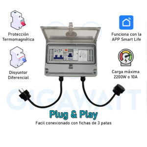 Tablero WIFI Piscina Riego Termica + Diferencial Plug & Play - Image 4