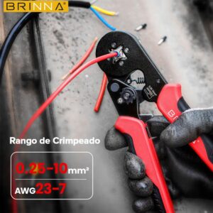 Pinza Crimpeadora Terminales Tif Puntera Hueca + 400 Terminales - Image 4