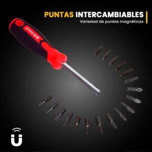 Kit Destornilladores Brinna Completo Puntas Magneticas 36 Piezas - Image 3