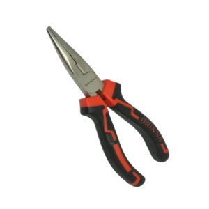 Pinza De Punta Plana 6" Profesional Niquelada Brinna Crv