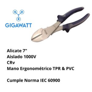 Alicate Oblicuo Aislado 1000v Profesional 7" Bremen 6339 - Image 2