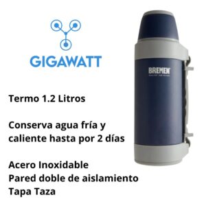 Termo Acero Inoxidable 1.2l Cebador Taza Bremen 7133 - Image 4