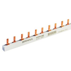 Puente Peine Bipolar Termica 56 Polos 63A 1m Blanco