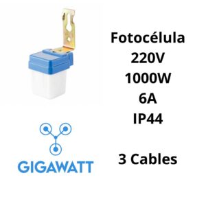 Fotocelula Fotocontrol 3 Cables 6a 1000w 220v Ip44 Baw - Image 2