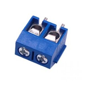 Bornera PCB 2 Polos Paso 5 mm – Terminal a Tornillo - Color Azul