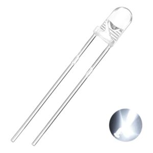 LED Blanco Frío Alta Luminosidad 3 mm – Uso Electrónico