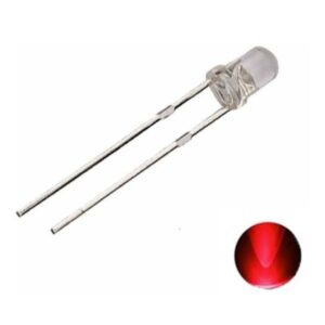 LED Rojo Alta Luminosidad 3 mm – Uso Electrónico