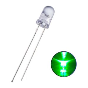 LED Verde Alta Luminosidad 5 mm – Uso Electrónico