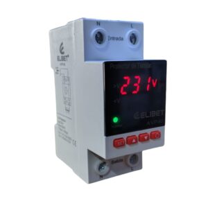 Protector Alta y Baja Tensión Regulable con Voltímetro Digital