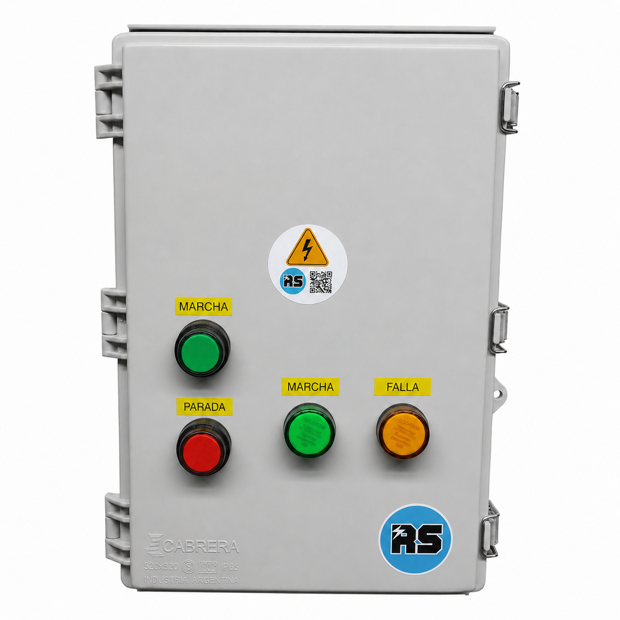 Tablero  Arranque Directo para Motor Monofásico hasta 5,5 KW con Pulsadores