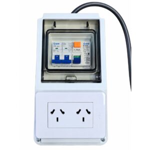 Tablero Eléctrico Obra Portátil 2 Tomas Térmica Diferencial